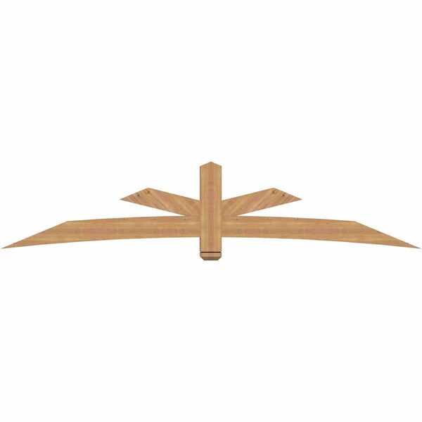 Ekena Millwork Alberta Smooth Timber Gable Bracket, Western Red Cedar, 108"W x 22"H x 5 1/2"D x 5 1/2"F, 5/12 Pitch GBW108X22X0606ALB00SWR - main